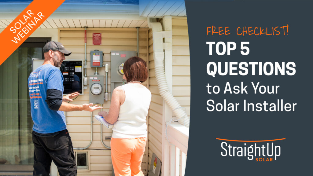 "Questions to Ask Your Solar Installer" Webinar | StraightUp Solar