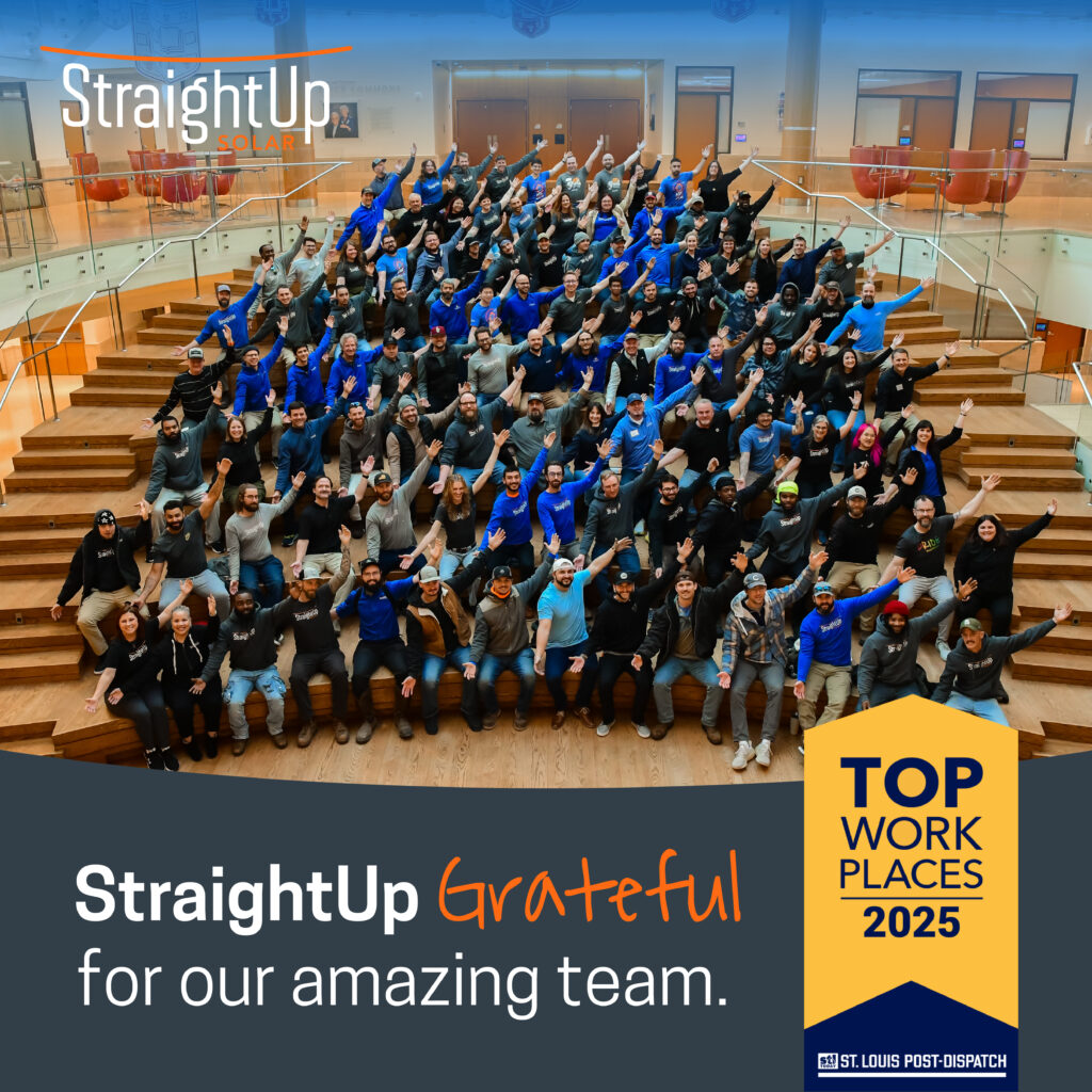 StraightUp Solar | Top Workplaces 2025 St. Louis Post Dispatch
