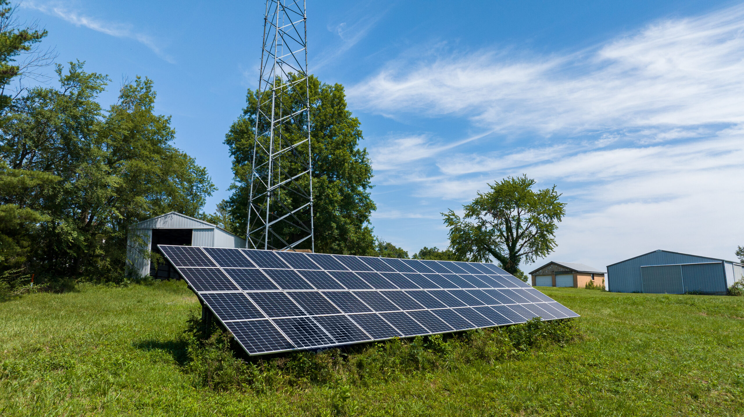 ProTek Communications small business solar array in illinois