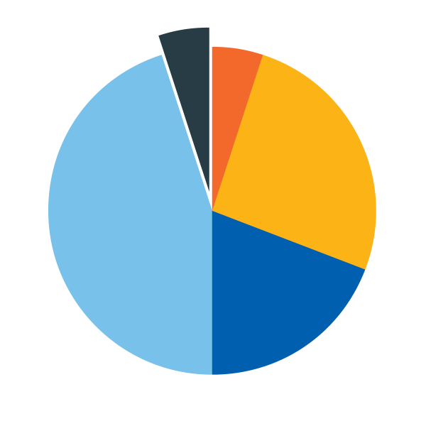 Protek Communications Incentives Breakdown Pie Chart