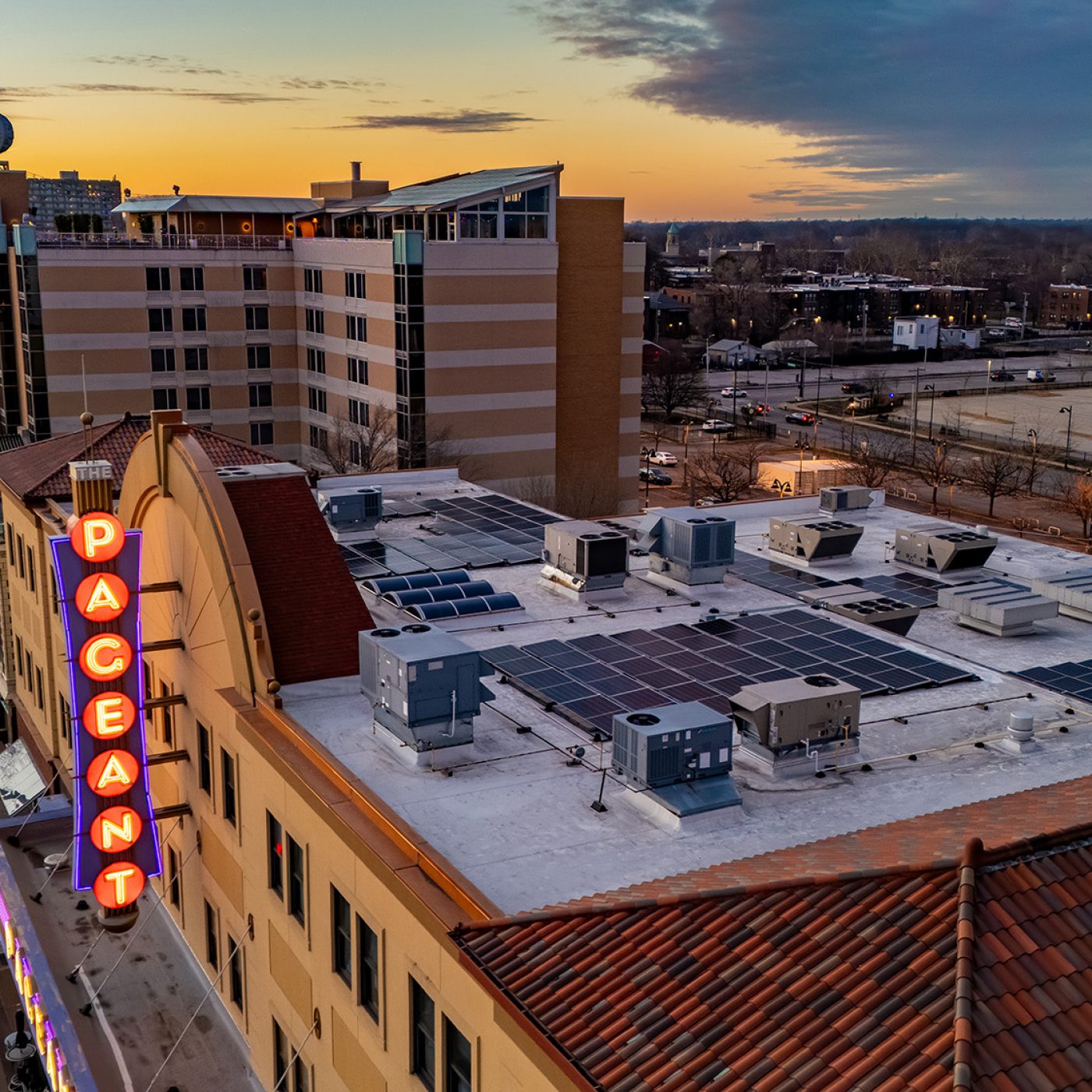 The Pageant Theater's Commercial Solar Array Installed by StraightUp Solar